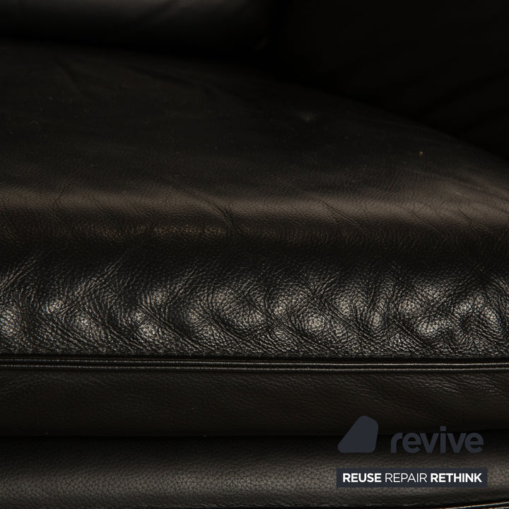 Laauser Atlanta Leather Armchair Black