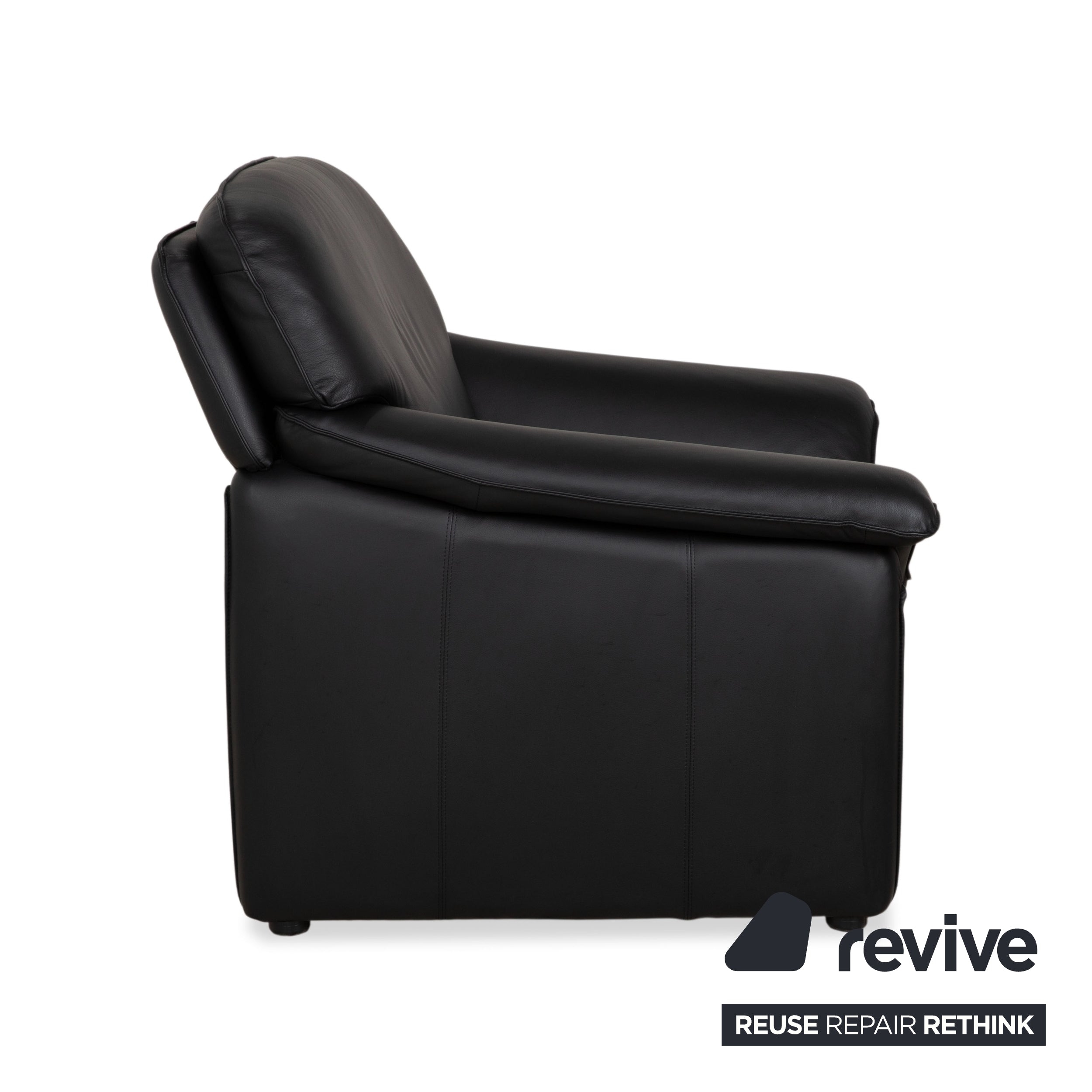 Laauser Atlanta Leather Armchair Black