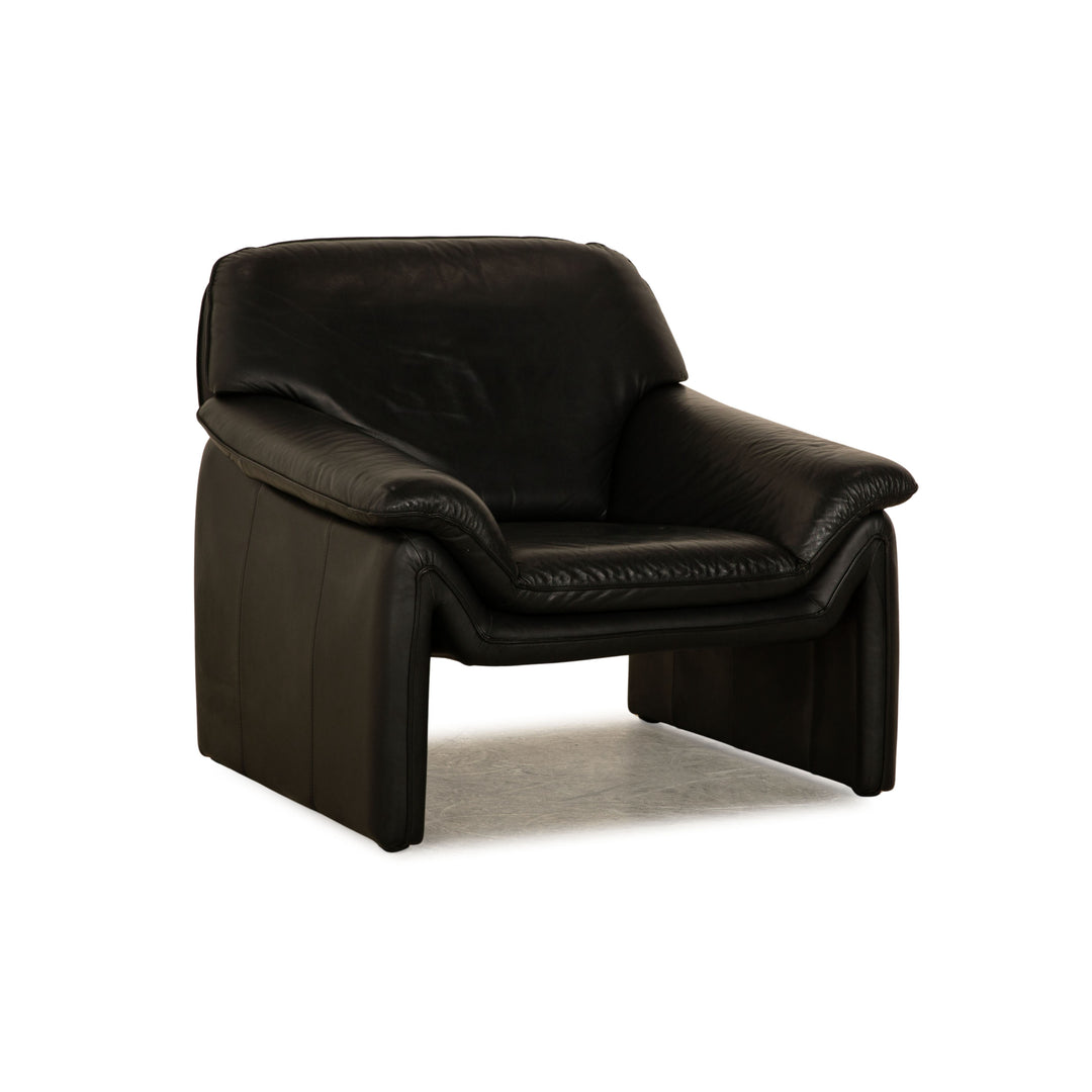Laauser Atlanta Leather Armchair Black