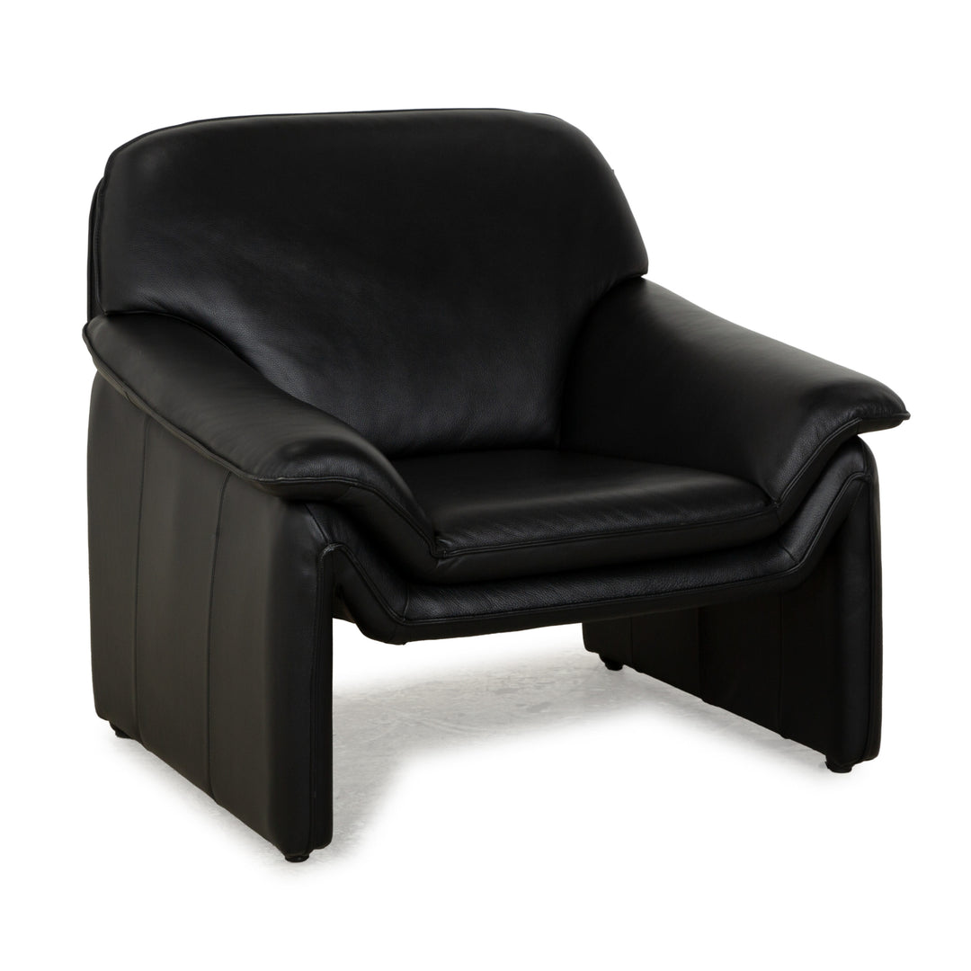 Laauser Atlanta Leather Armchair Black
