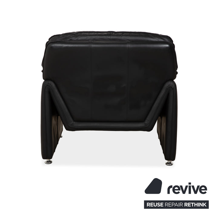 Laauser Atlanta Leather Armchair Black