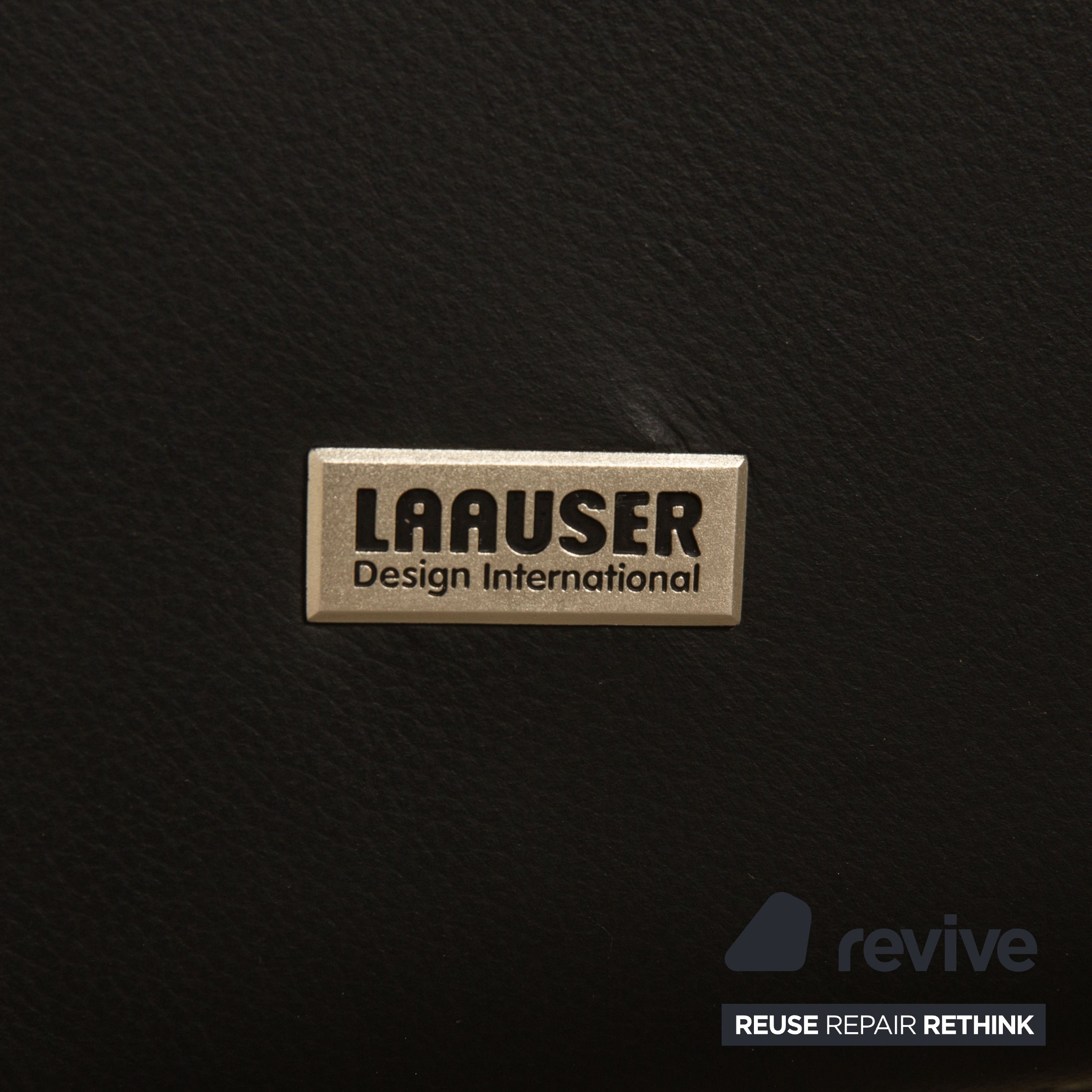 Laauser Atlanta Leather Armchair Black
