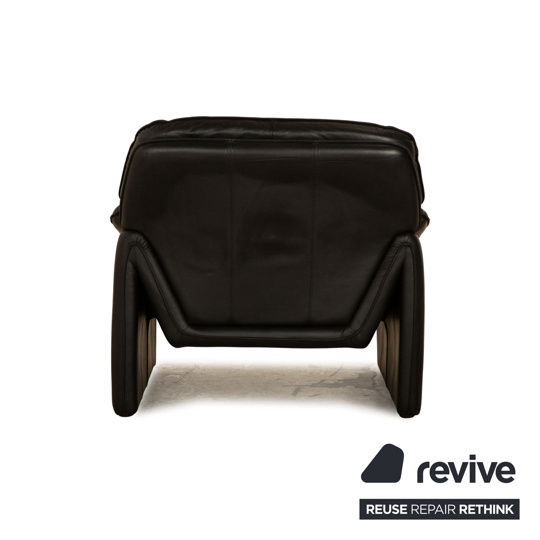 Laauser Atlanta Leather Armchair Black