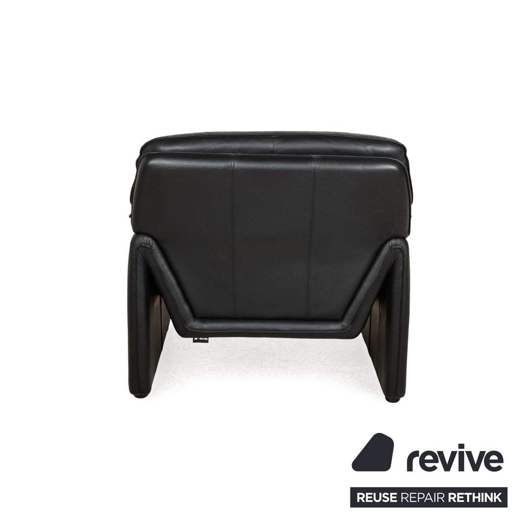 Laauser Atlanta Leather Armchair Black