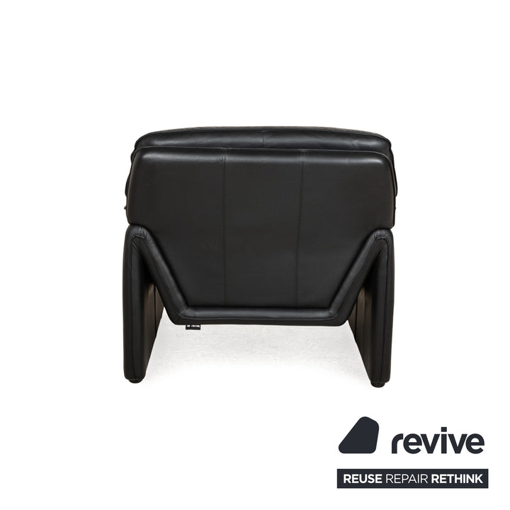 Laauser Atlanta Leather Armchair Black