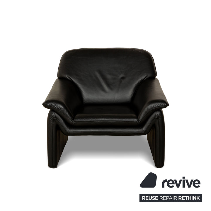 Laauser Atlanta Leather Armchair Black
