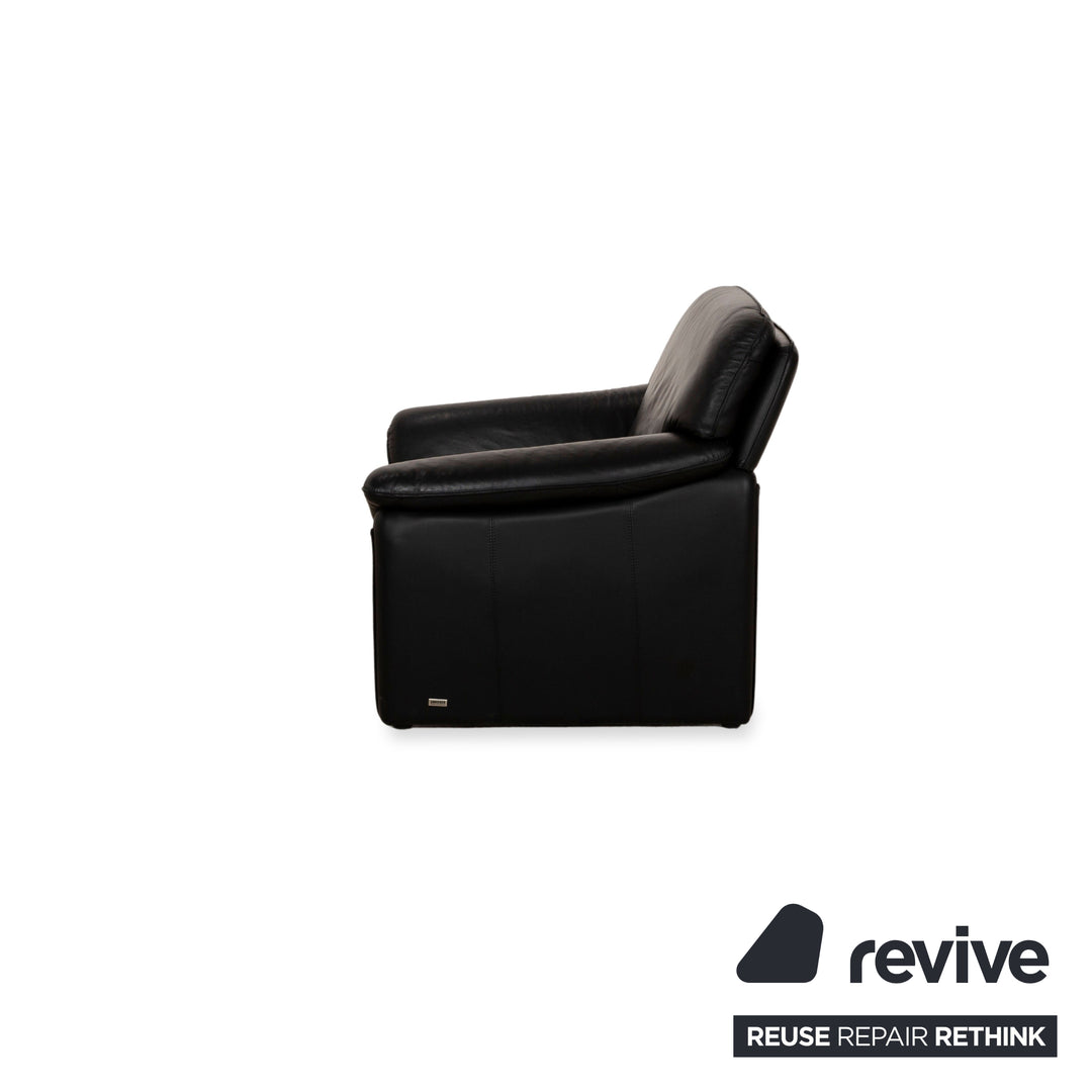 Laauser Atlanta Fauteuil En Cuir Noir
