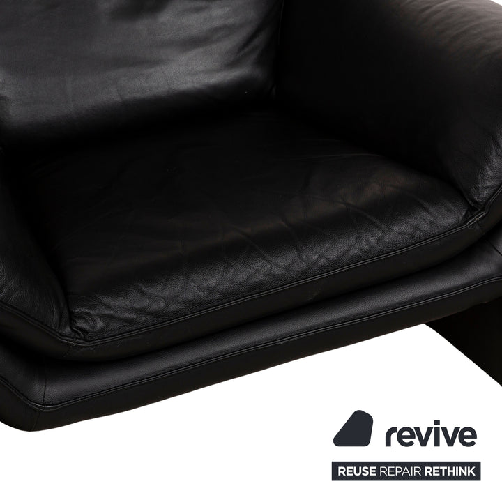 Laauser Atlanta Fauteuil En Cuir Noir