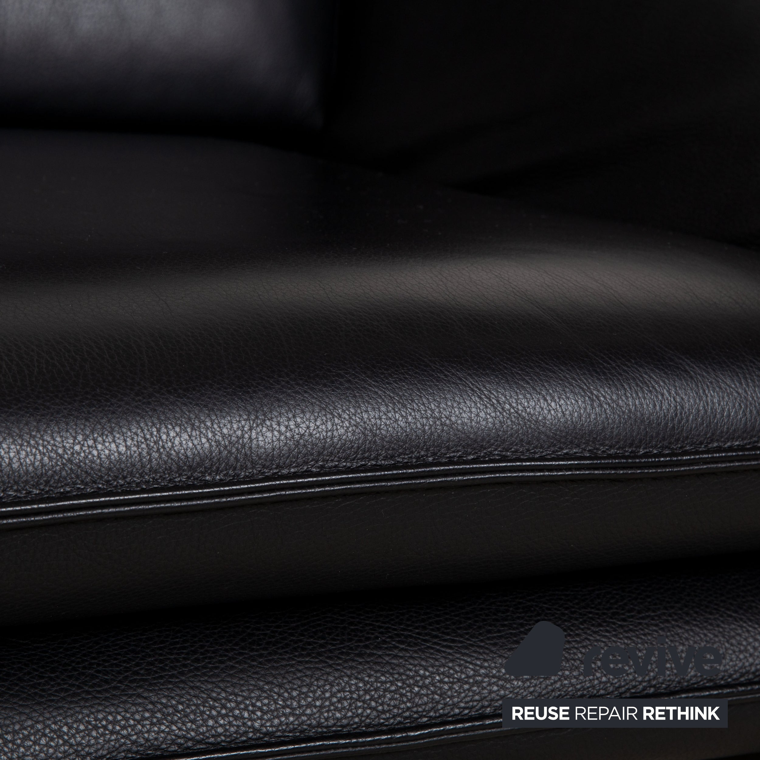 Laauser Atlanta Leather Armchair Black