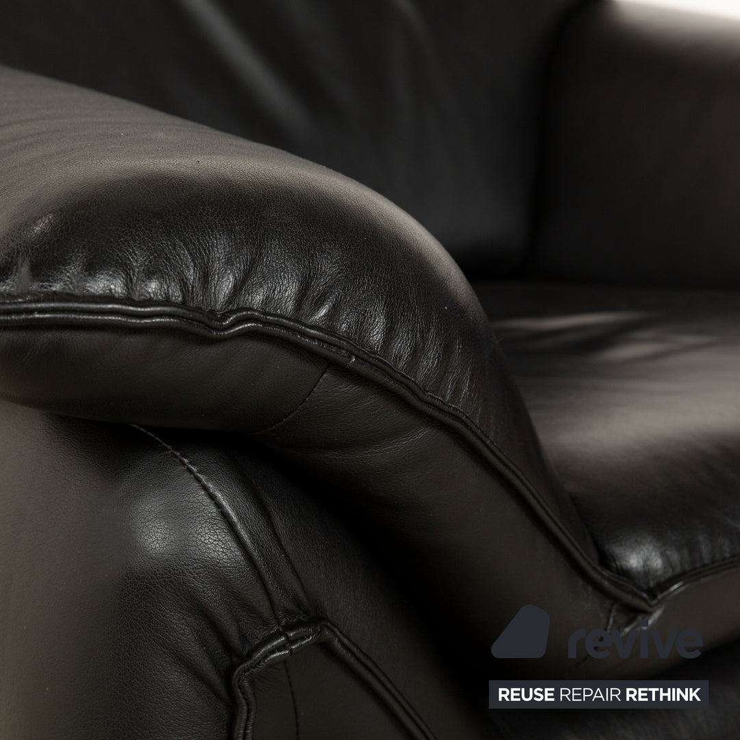 Laauser Atlanta Leather Armchair Black
