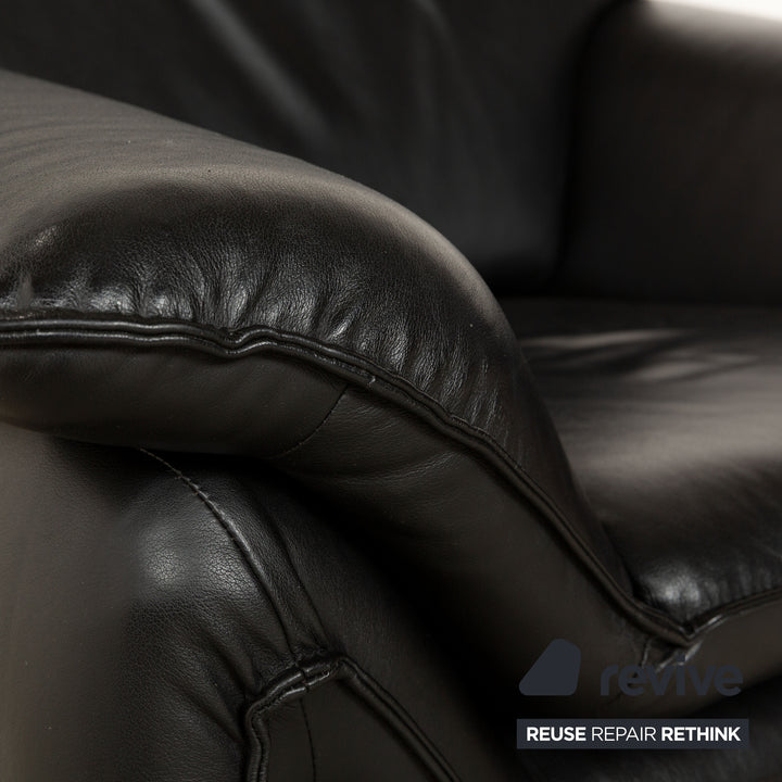 Laauser Atlanta Leather Armchair Black