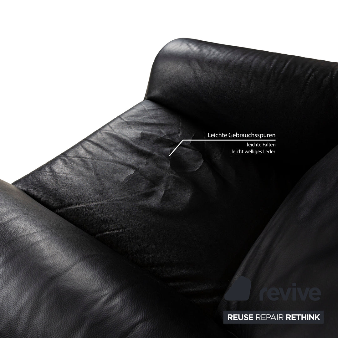 Laauser Atlanta Fauteuil En Cuir Noir