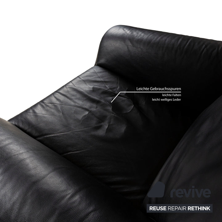 Laauser Atlanta Fauteuil En Cuir Noir
