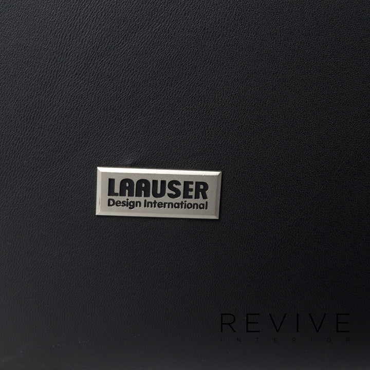 Laauser Atlanta leather sofa set black three-seater two-seater #11629