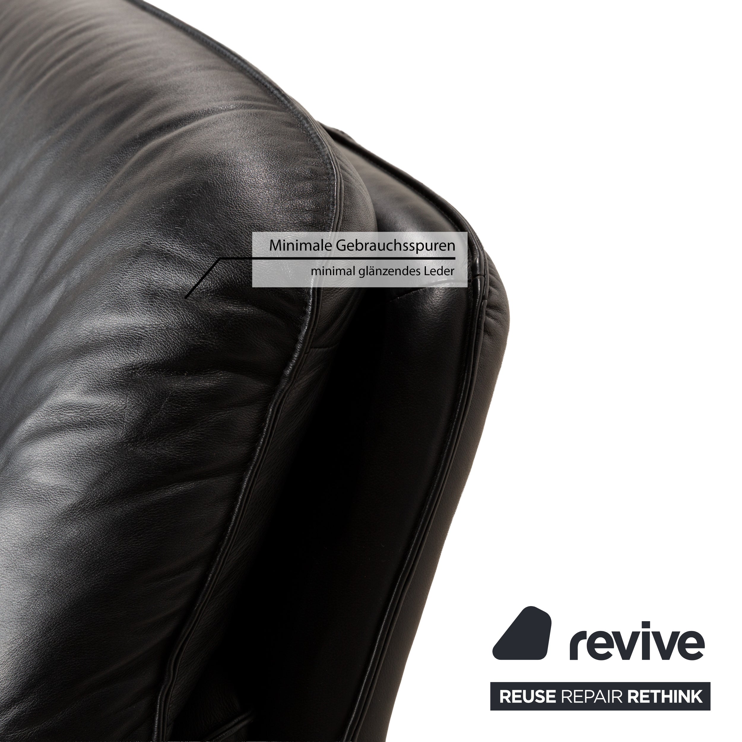 Laauser Zweisitzer Atlanta Schwarz Leder - 2. Hand - Revive.de