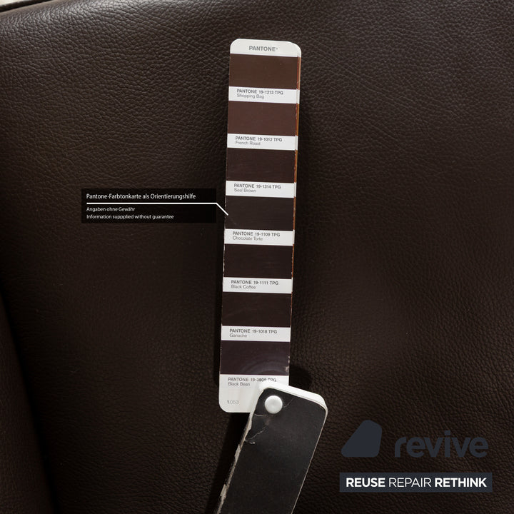 Laauser Camaro Leather Sofa Set Brown Manual Function Three-Seater Two-Seater Armchair Couch