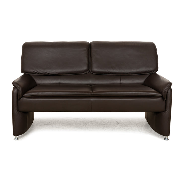 Laauser Camaro Leather Two-Seater Brown Manual Function Sofa Couch