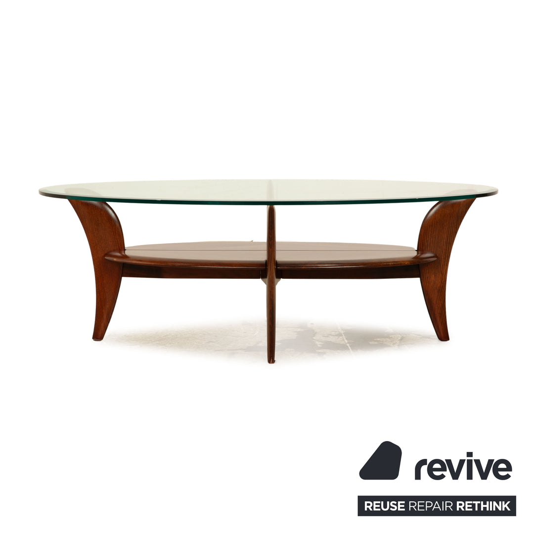Laauser Glass Wooden Coffee Table Brown