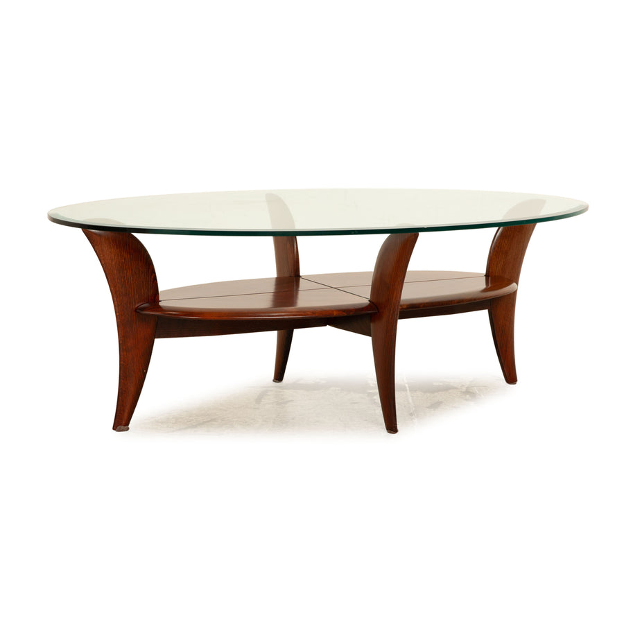 Laauser Glass Wooden Coffee Table Brown
