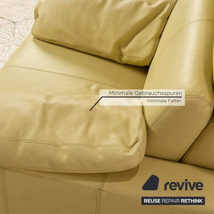 Laauser leather armchair green manual relaxation function