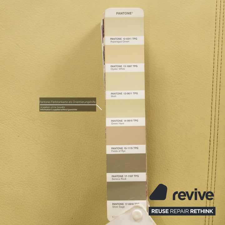 Laauser leather armchair green manual relaxation function