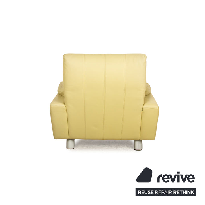 Laauser leather armchair green manual relaxation function