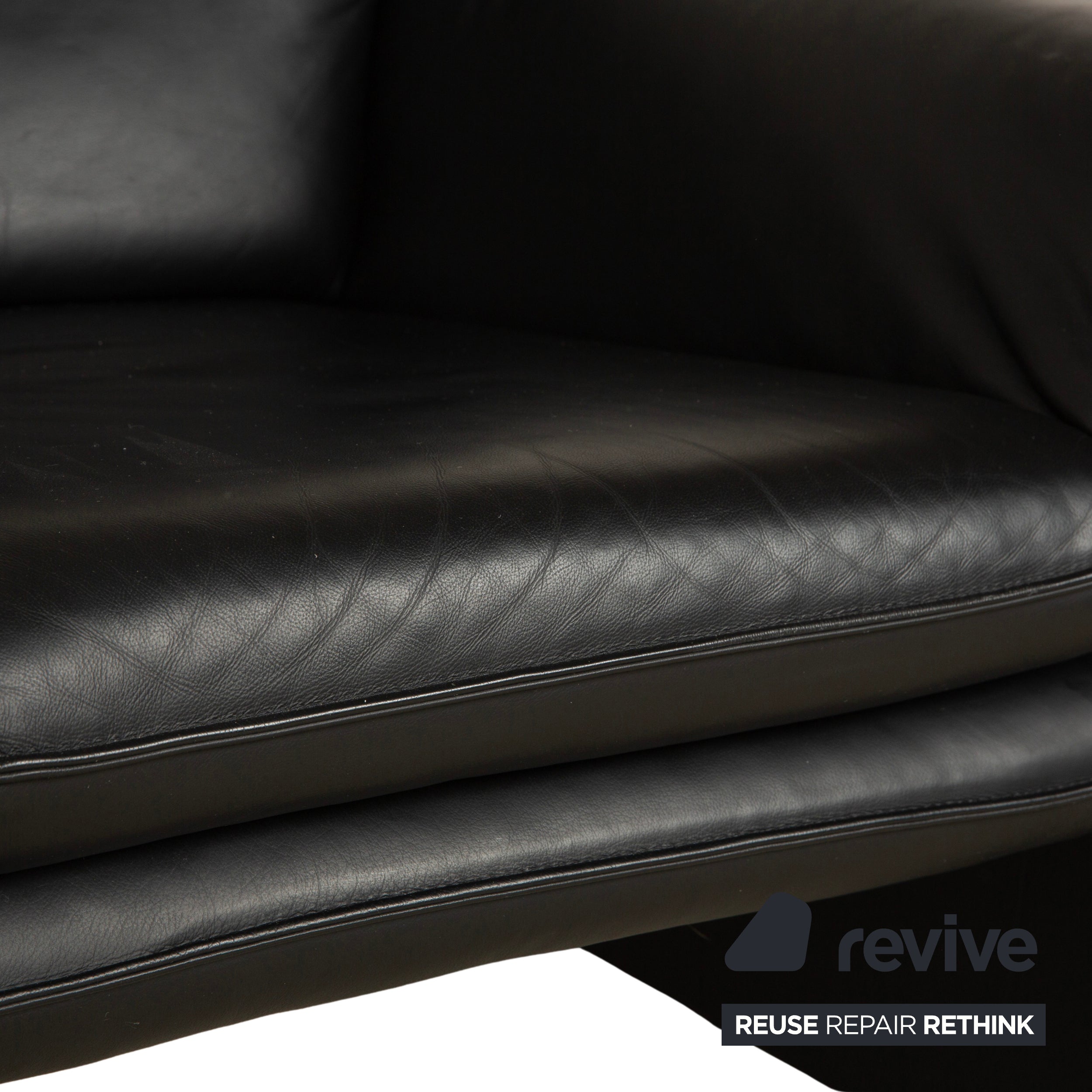 Laauser Leather Armchair Black