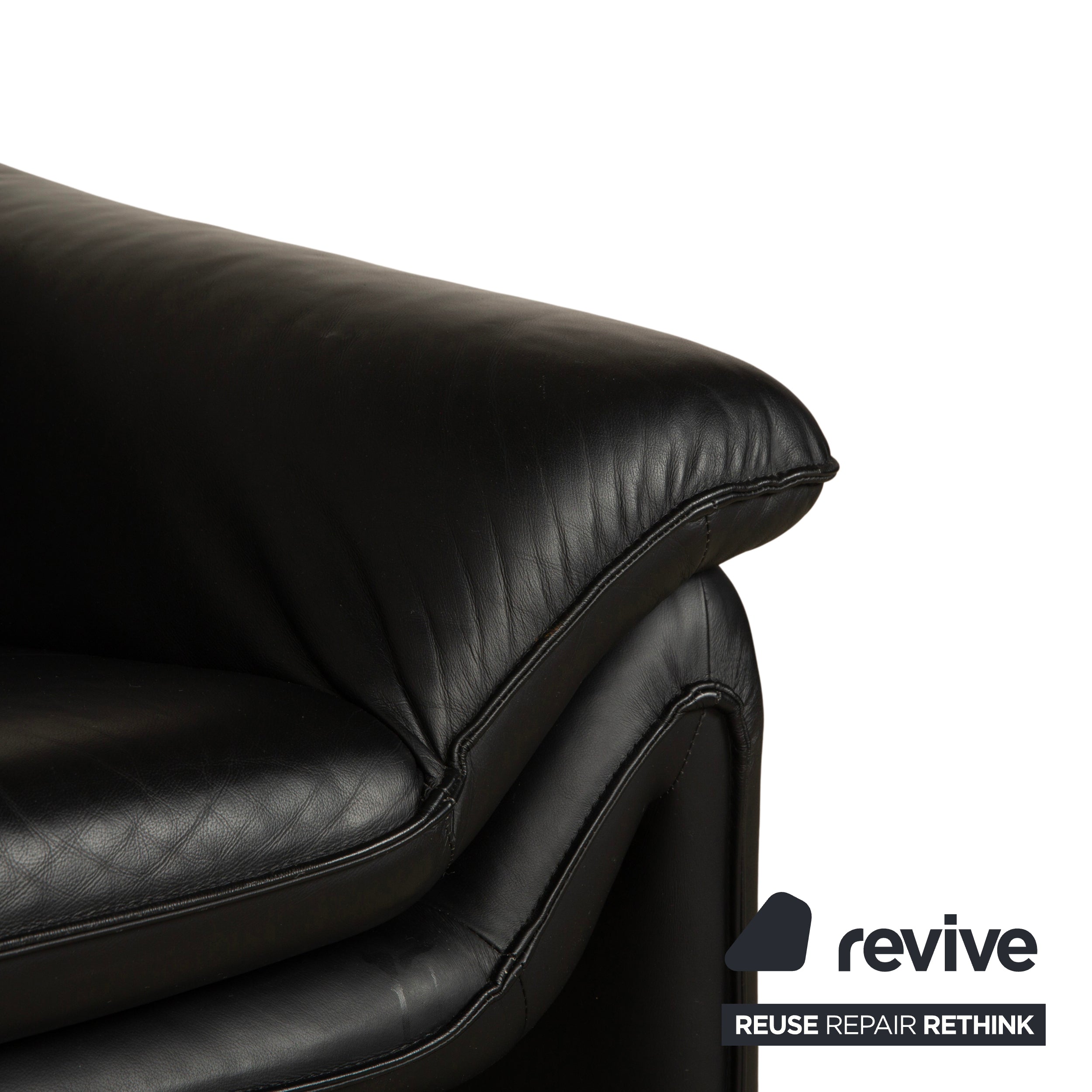 Laauser Leather Armchair Black