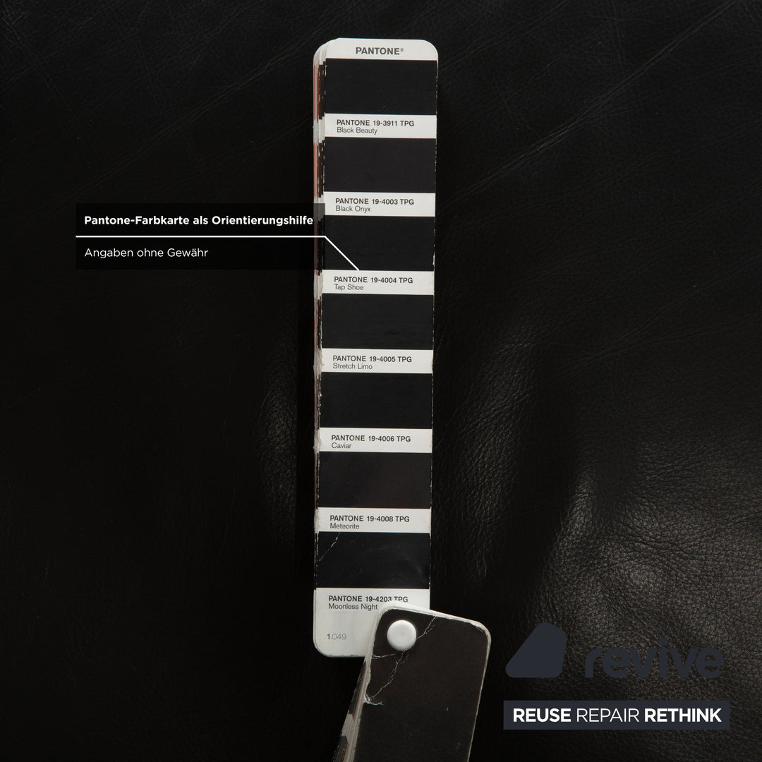 Laauser leather two-seater black manual function