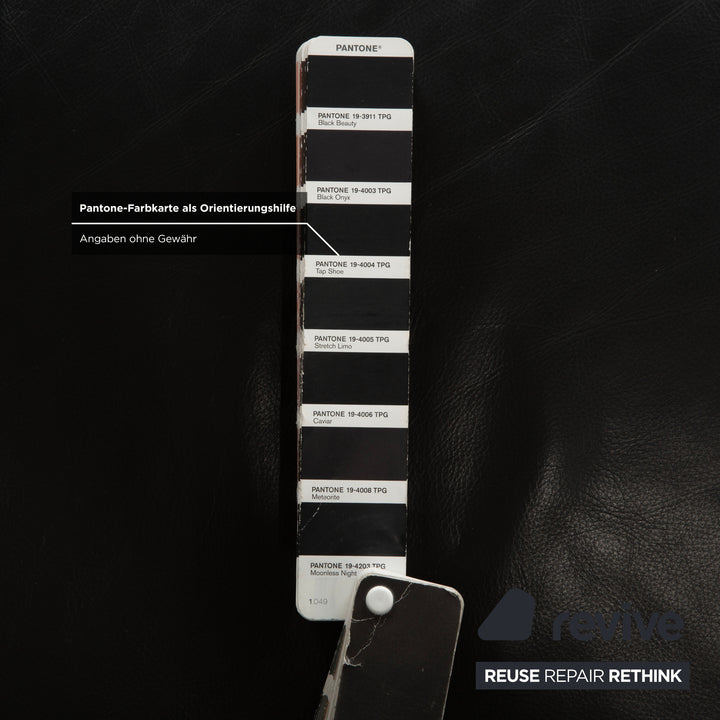 Laauser leather two-seater black manual function