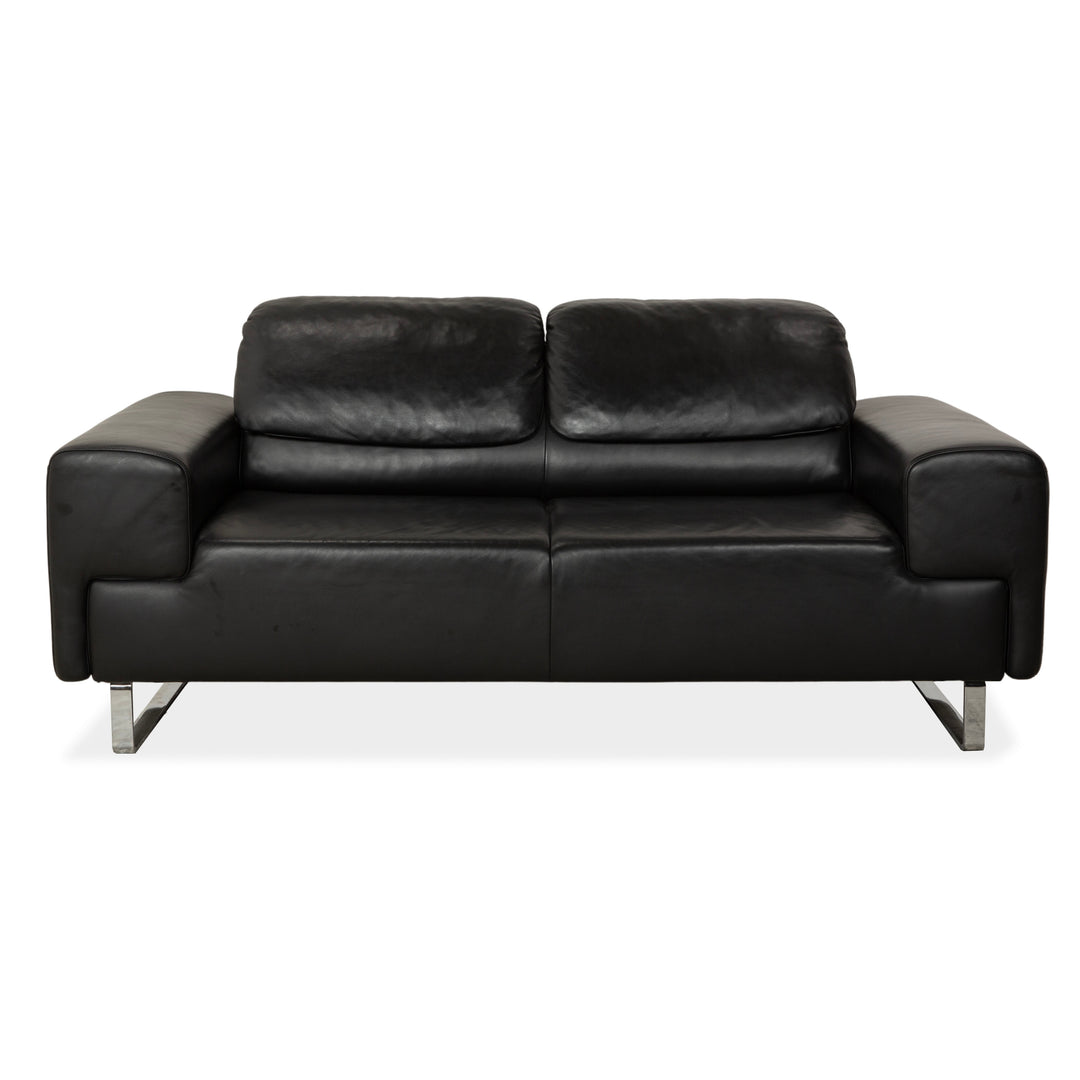 Laauser leather two-seater black manual function
