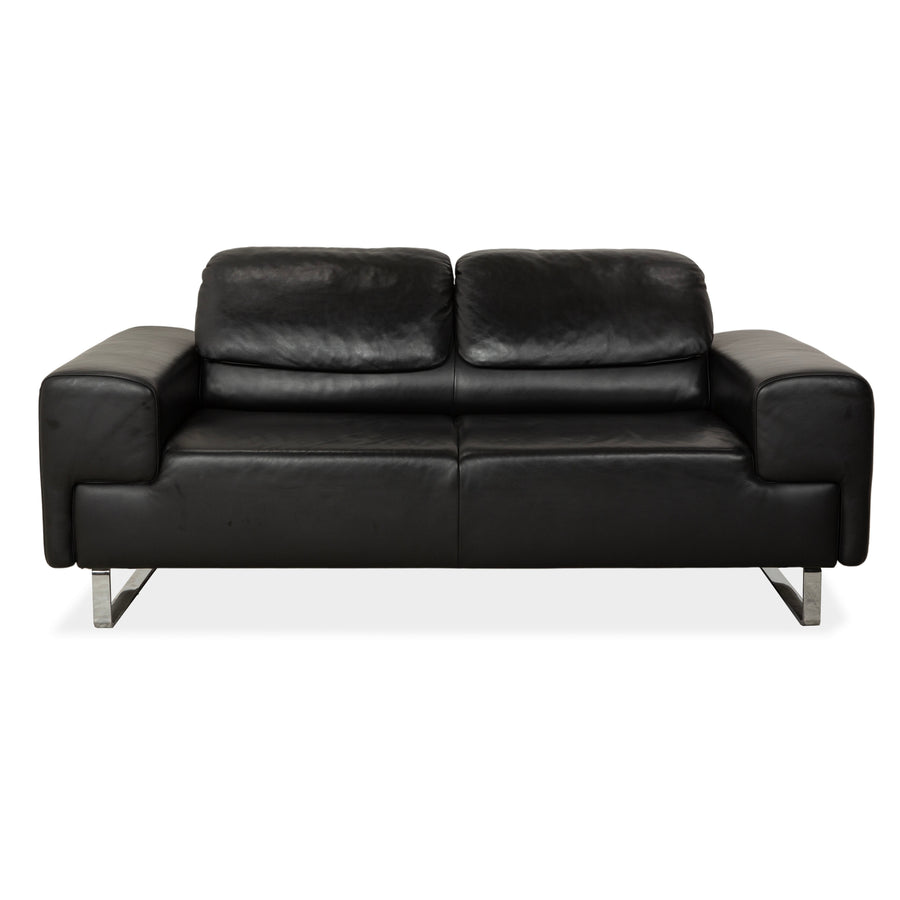Laauser leather two-seater black manual function