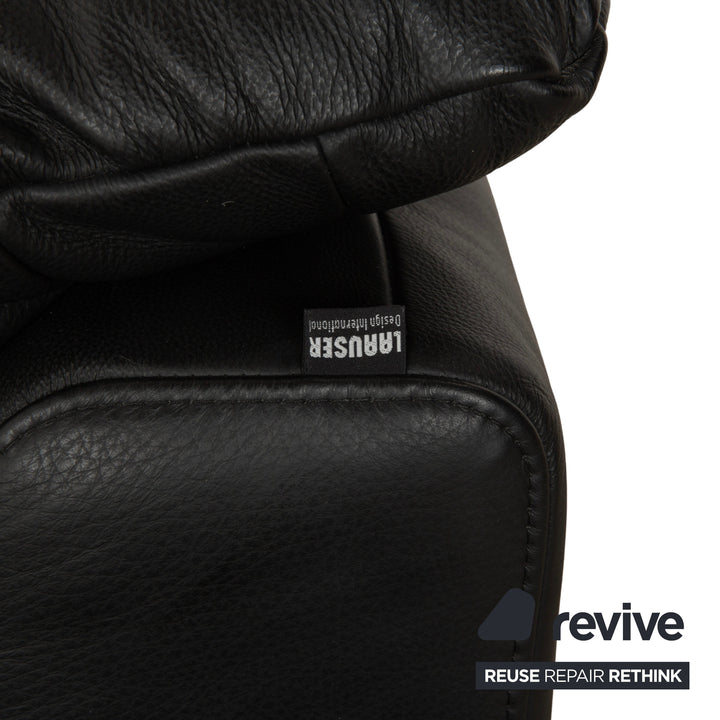 Laauser leather two-seater black manual function