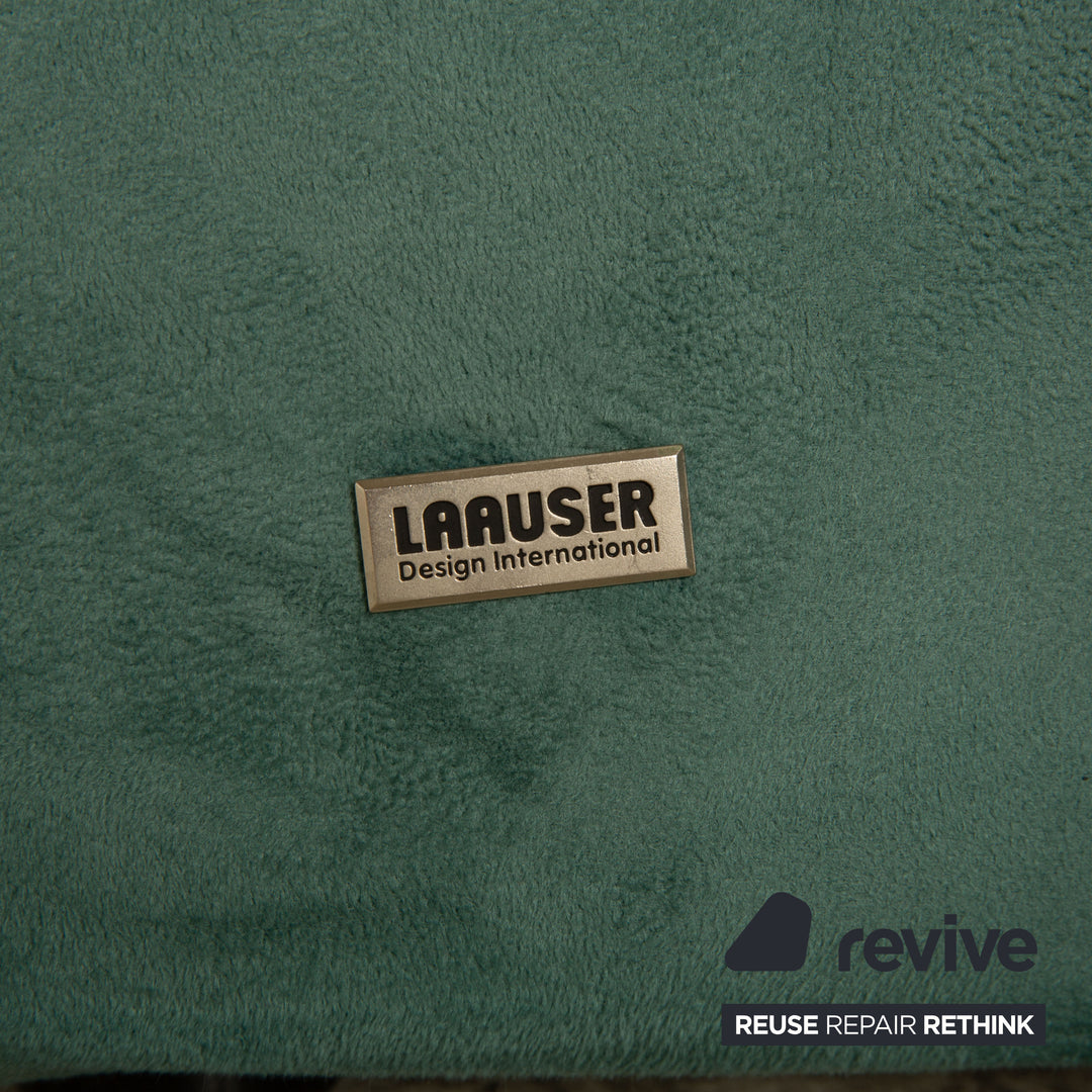Laauser Motion fabric three-seater turquoise green sofa couch