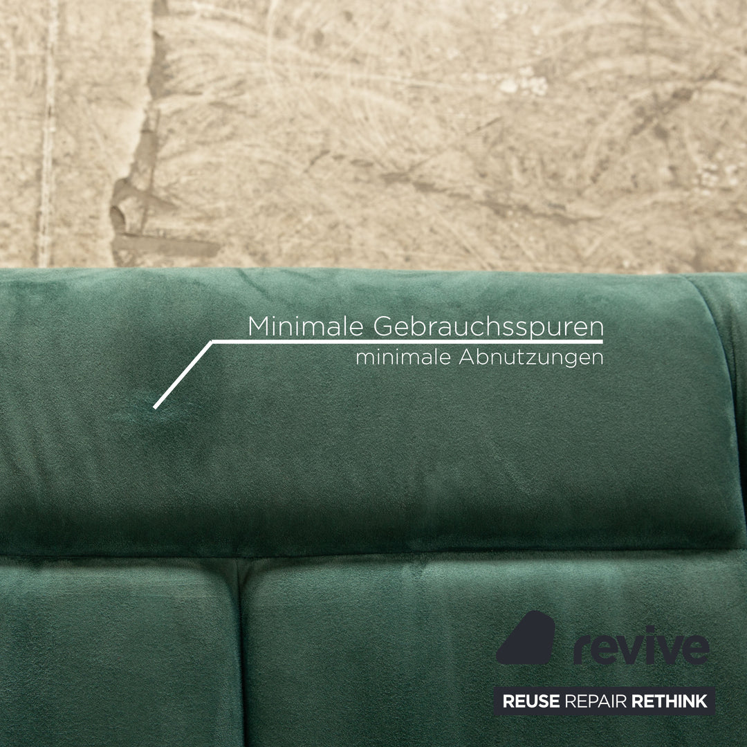 Laauser Motion fabric three-seater turquoise green sofa couch