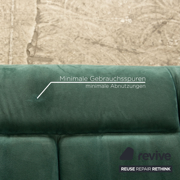 Laauser Motion fabric three-seater turquoise green sofa couch