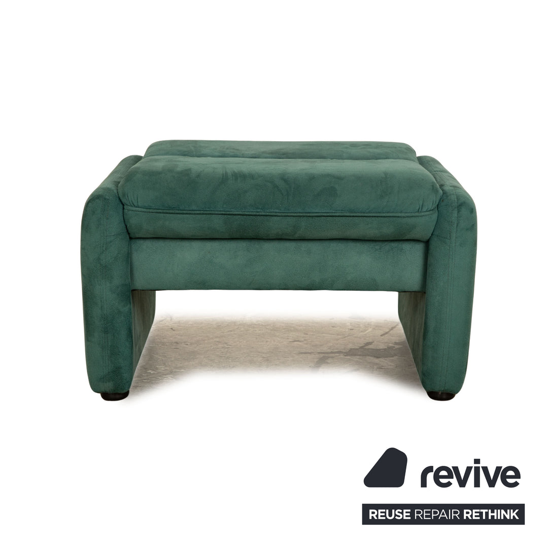 Laauser Motion Stoff Sessel Garnitur Türkis Grün Sessel Hocker manuelle Funktion Relaxfunktion