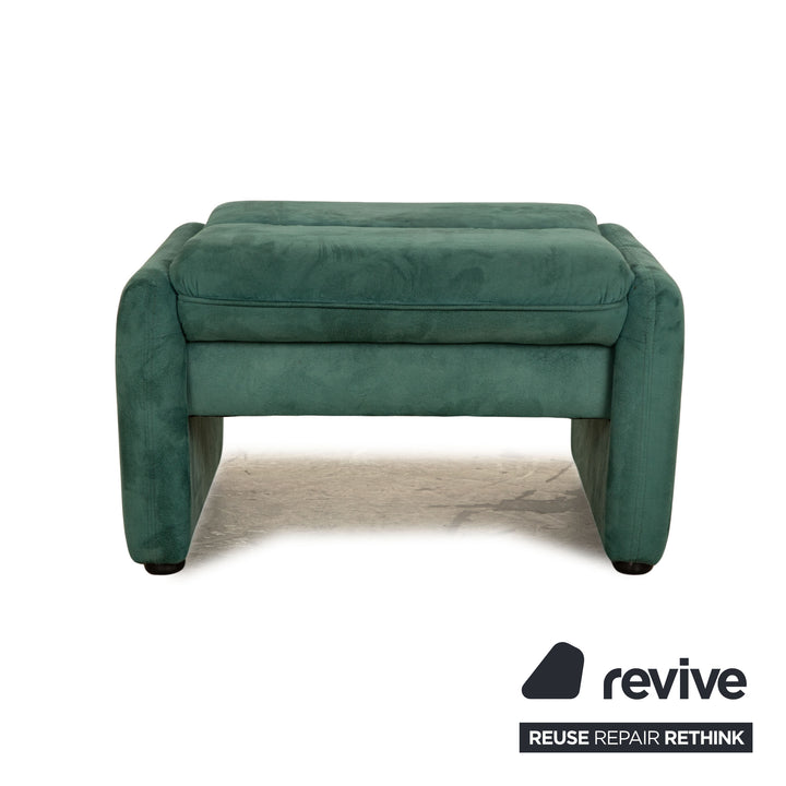 Laauser Motion Stoff Sessel Garnitur Türkis Grün Sessel Hocker manuelle Funktion Relaxfunktion