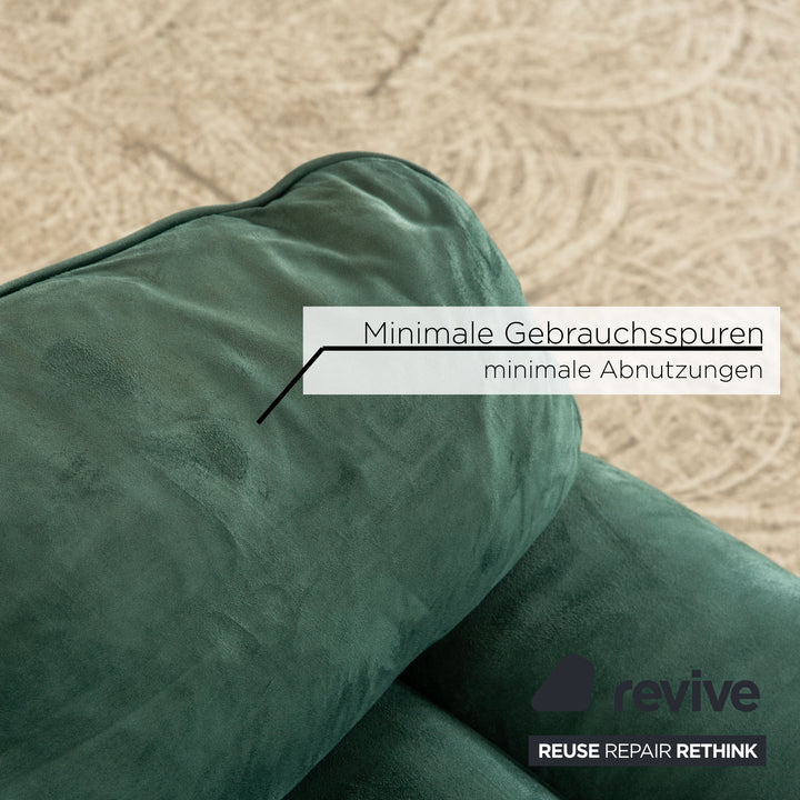 Laauser Motion Stoff Sessel Garnitur Türkis Grün Sessel Hocker manuelle Funktion Relaxfunktion