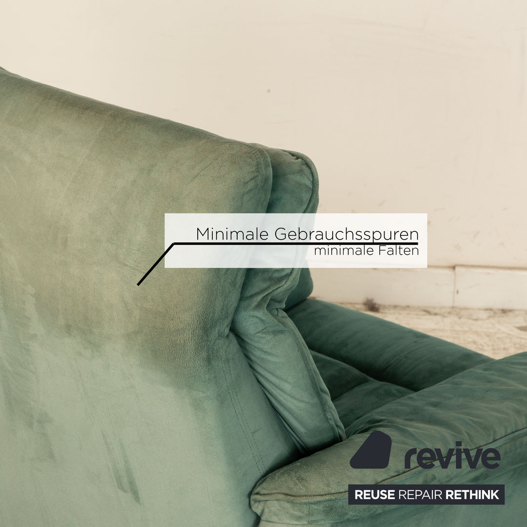 Laauser Motion fabric sofa set turquoise green three-seater two-seater armchair stool manual function relaxation function