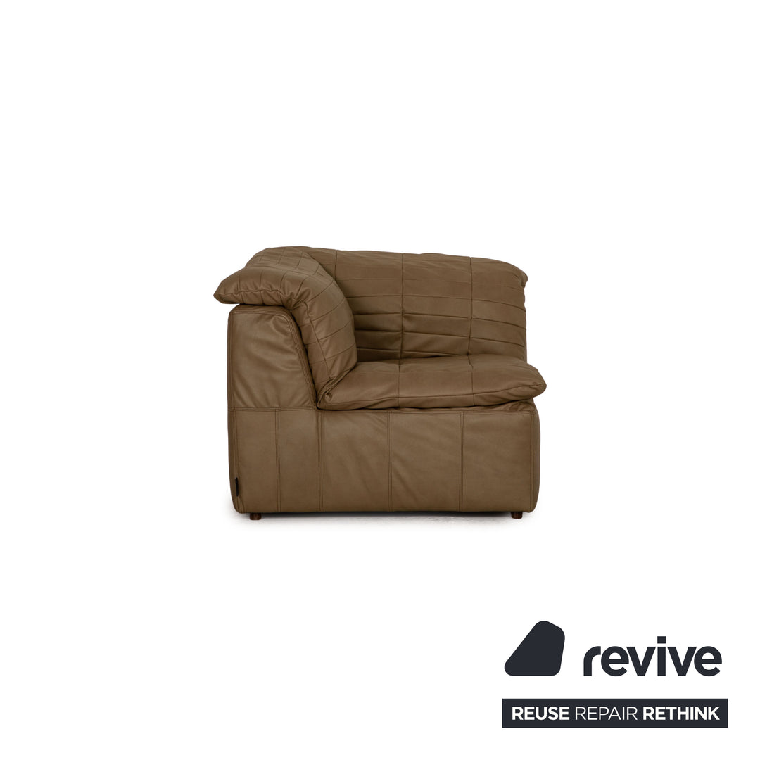 Laaus fabric armchair green dark green corner element sofa couch patchwork