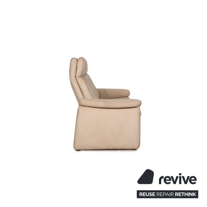 Laaus fabric two-seater beige sofa couch