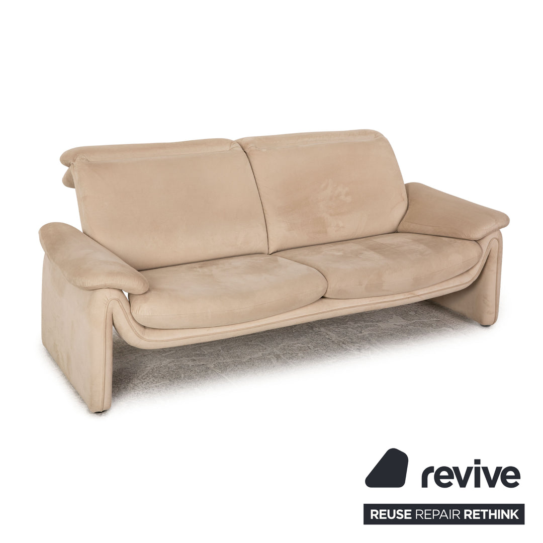 Laaus fabric two-seater beige sofa couch