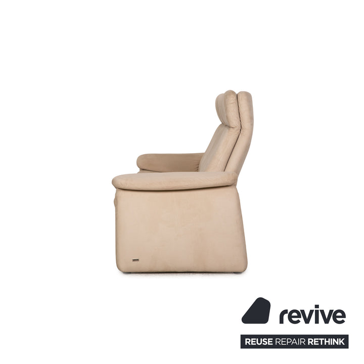 Laaus fabric two-seater beige sofa couch