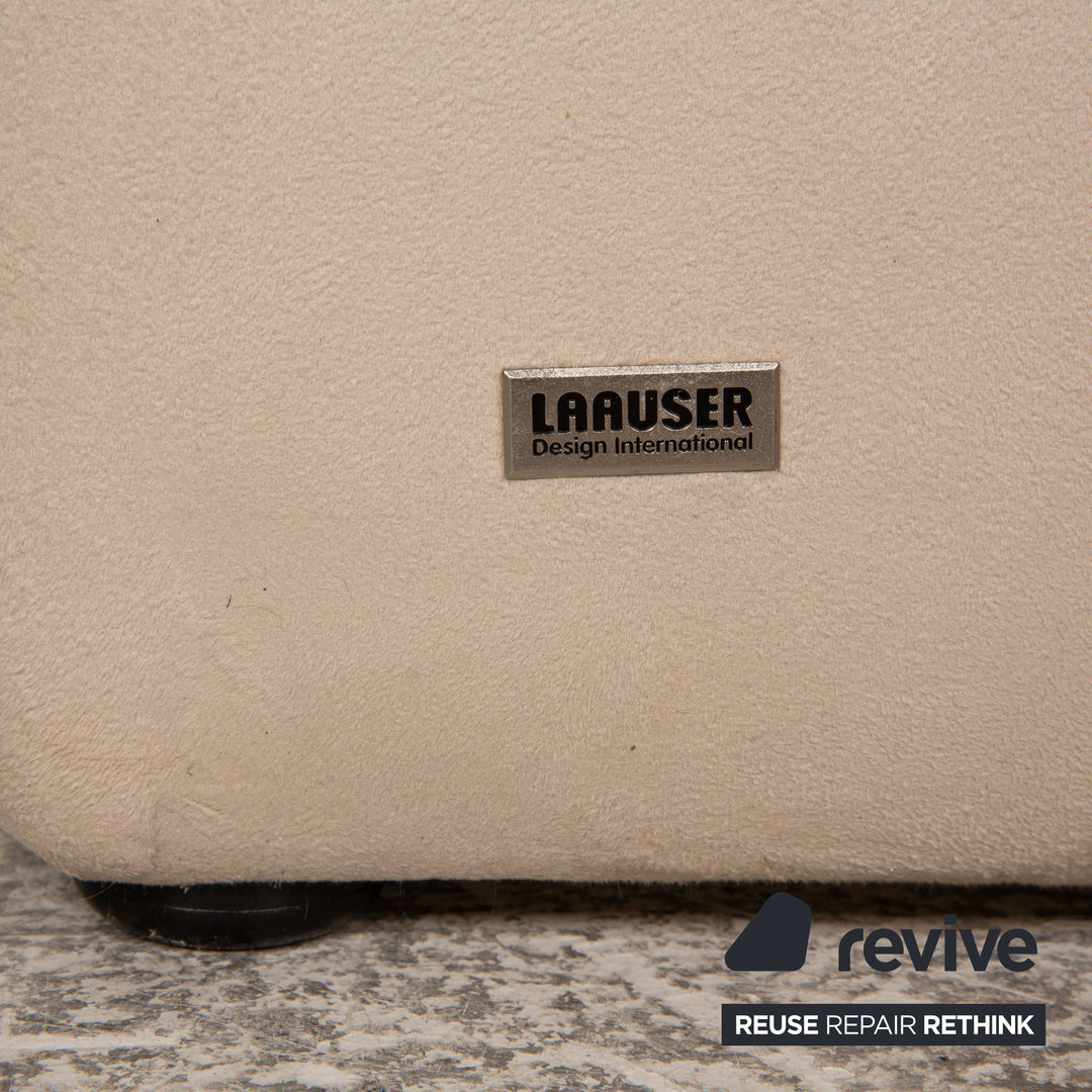 Laaus fabric two-seater beige sofa couch