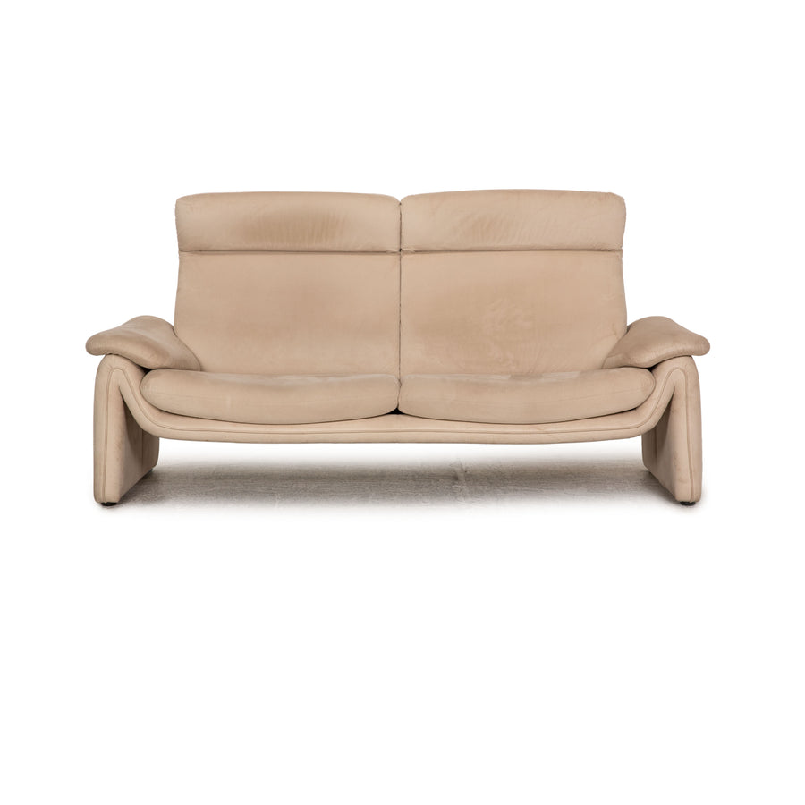 Laaus fabric two-seater beige sofa couch