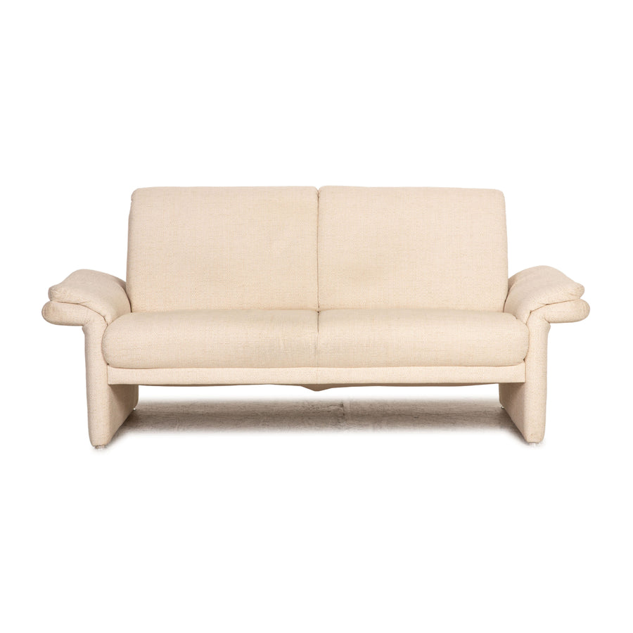 Laauser Stoff Zweisitzer Creme Sofa Couch
