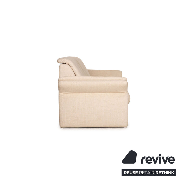 Laauser Stoff Zweisitzer Creme Sofa Couch