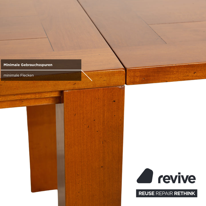 Lando Ora Blu wooden dining table brown manual function 200/250 x 89 cm
