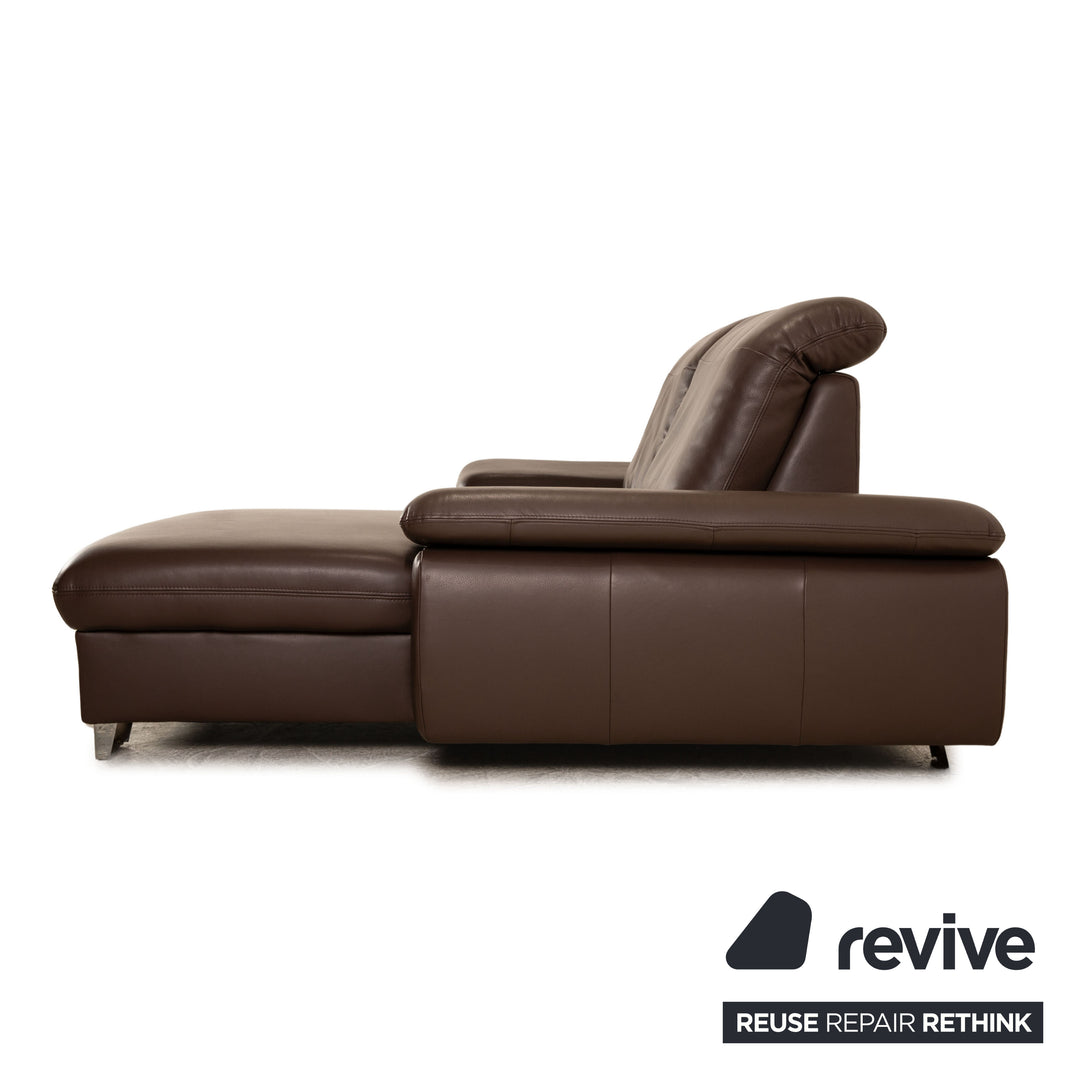 Lederland Leder Ecksofa Braun Recamiere Rechts Sofa Couch